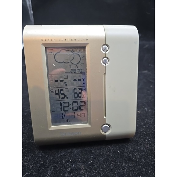 Oregon Scientific Deluxe Wireless Weather Station & Atomic Clock Model BAR608HGA - Picture 7 of 7